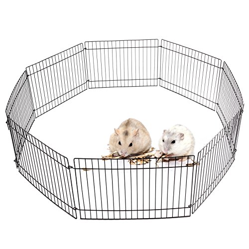 AllRight-Pet-Play-Pen-Pet-Guinea-Pig-Rabbit-Garden-Play-Pen-8-Panel-Folding-Metal-Fence-Cage