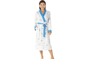 LADY OLGA Ladies Luxury Jersey Polycotton Long Dressing Gown UK 10-24