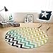 Produktbild GZ Home Möbel-Teppich, modern, minimalistisch, rund, Teppich/Wohnzimmer, Couchtisch, Schlafzimmer, Kinder-Nachttischdecke, Computerstuhl, Yoga-Matten, Diameter 120cm, 2#