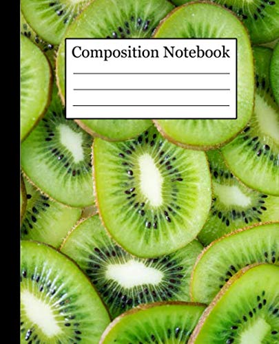 Preisvergleich Produktbild Composition Notebook: Kiwi Favorite Food Seamless Pattern