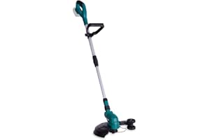 VONROC Tagliabordi a batteria 20V, Decespugliatore. Diametro taglio 25cm. Batteria e caricatore non inclusi. Con asta telescopica e doppia bobina (2x4m)