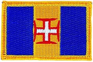 AKACHAFACTORY Akacha Toppa Ricamata Bandiera madére madeire thermocollant insigne Stemma