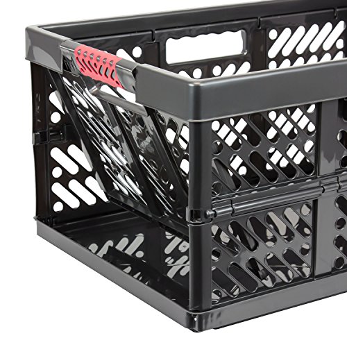 5 x Profi Klappbox 45 L Kunststoff Box Klappkiste Einkaufskorb Faltbox graphit - 5