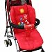Oyedens Thick Baby Infant Stroller Seat Pushchair Cushion Cotton Mat (Red)