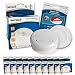 Produktbild 10x Nemaxx WL2 Funkrauchmelder Rauchmelder Brandmelder Set Funk koppelbar vernetzt - nach EN 14604 + 10x Nemaxx NX1 Quickfix Befestigungspad
