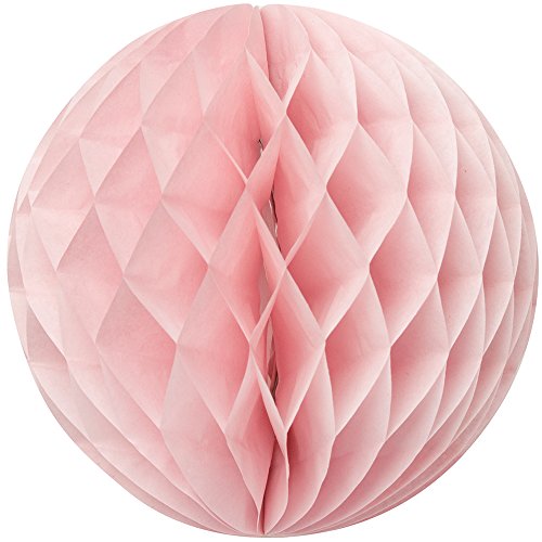 Wabenbälle aus Papier, Party Hochzeit Dekoration 15 cm hellrosa