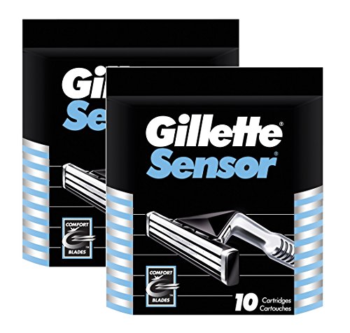 Gillette Sensor- 10 Blade Replacements ** 2 PACK DEAL**