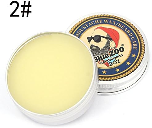 Beard Balm ,Medium Hold Beard Wax for Styling - Non Greasy - Deep Beard Conditioner - Wanshop Men Beard Balm Leave Moisturizing Care Cream Beard Care Lubricating Cream 60g (B)