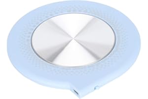 Pusokei podgrzewacz filiżanek - 55℃ inteligentny podgrzewacz do kawy USB Wielofunkcyjny podgrzewacz do kawy z antypoślizgową podkładką gąbką u dołu (niebieski)