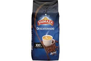 Saimaza - Descafeinado Café en Grano Tostado 100% Natural en Atmosfera Protectora Bolsa 500 Gr