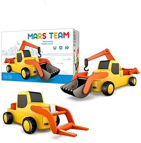 Magnetic Car Building Blocks Truck Toys For Kids Boys (9 Pcs)