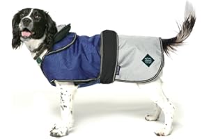 Danish Design Battersea Dogs Home Blue 2 in 1 Summer and Winter Removable Lining Waterproof Windproof Dog/Puppy Coat 24 Inch 60 cm