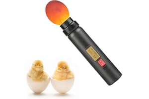 EecoO Egg Candler Tester, High Cold Led Candle Lamp, Rechargeable for All Types Incubator Egg or Incubator Monitor Embryo Development