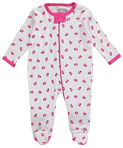 Luvable Friends Baby Girls' "Ladybug Shuffle" Coverall - fuchsia, 6 - 9 months