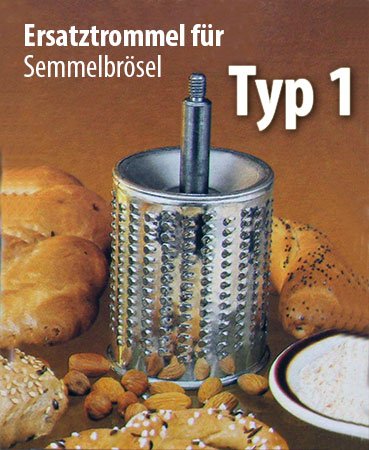 Zusatztrommel Typ 1 "fein" Reibe für Semmelbrösel/Hartkäse EuroKitchen