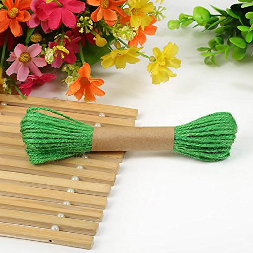 100M Natürlicher Bakers Twine Durable Baumwolle Schnur Bastelschnur Ideal geeignet furs Geschenkpapier und DIY Basteln Dekoration(10 Farben) - 3