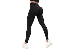 Zilams Pantaloni Palestra Donna Push Up Leggins Sportivi Vita Alta Opaco Senza Cuciture Leggins Anticellulite Yoga Fitness