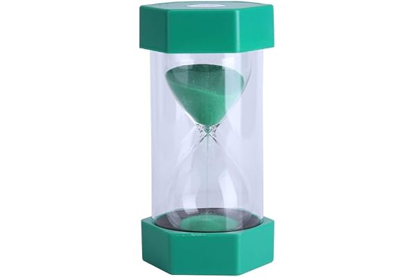 Yosoo Minuterie Sablier 3/10/20/30/60minutes Minuteur Horloge Management décoration Cuisine Maison Bureau(10 Minutes Green)