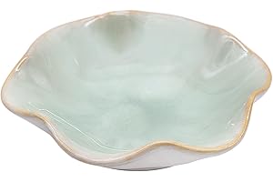 MEIYAXINWIN Ceramic Spoon Rest, 10cm Small Flower Shape Dip Bowls Tea Bag Holder Dish Soy Sauce Dishes Sushi Dipping Bowl Snack Bowls Ceramic Jewelry Dish Small Bowls for Dips, Nibble, Snack and Soy