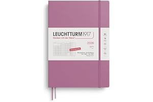 ‎LEUCHTTURM1917 LEUCHTTURM1917 372604 Monatsplaner & Notizbuch Composition (B5) 2026, 16 Monate (01 November 2025-28. Februar 2027), Softcover, Dusty Rose, Deutsch