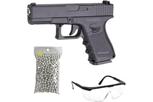 2EAGLE Pack Airsoft Pistolet modèle Galaxy G.17 à Ressort/matière: métal/Puissance 0.5 Joule/livré avec Accessoires