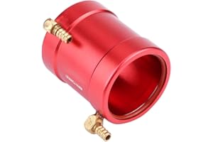 WEIKEYA RC Chaqueta de Enfriamiento de Agua, chaqueta de enfriamiento de 36mm-50mm de enfriamiento de metal Performance Metal Hecho (rojo)