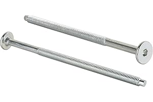 EMOEBELBESCHLAEGE woplus Flachkopfschrauben Möbelschrauben Möbelverbinder Stahl Verzinkt M6 x 110mm Flachkopf Antrieb:Innensechskant SW4 (10 Stück M6 x 110mm)