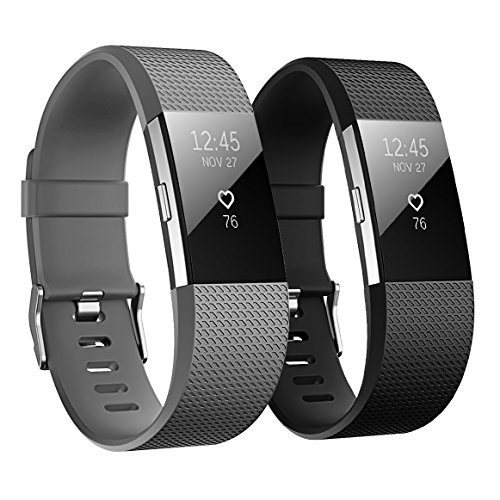 Hanlesi Fitbit Charge 2 Correa, TPU Silicona Pulsera Ajustable Banda de Accesorio Correa de Deporte para Fitbit Charge 2 Fitness Wristband