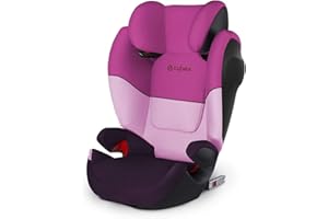 Cybex Silver, M-Fix SL Solution - Seggiolino Auto 2 in 1 per Bambini con e senza ISOFIX, Gruppo 2/3/15-36 kg, dai 9 Mesi ca. ai 12 Anni ca., Viola (Purple Rain)