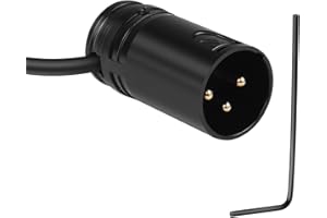 QIANRENON Kompaktowy adapter XLR do lutowania mikrofonu, pozłacany, 3-pinowy, złącze XLR, złącze lutownicze, regulowany kąt prawy 90°, wtyczka audio XLR, do precyzyjnego kabla XLR, połączenie narożne
