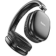 hoco. Active Noise Cancelling Headphones, 40H Playtime Wireless Bluetooth Headset with Deep Bass Hi-Fi Stereo Sound, Comfortable Earpads for Travel/Home/Office (Black)