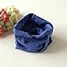 Koly Autumn Winter Baby Girl Boy Collar Scarf Cotton O Ring Neckerchief Scarves (Blue)