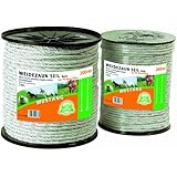 Göbel Weidezaun Elektroseil Mustang 200m 6mm 6 x 0,30 verzinkter Kupferleiter 0,04 Ohm/m
