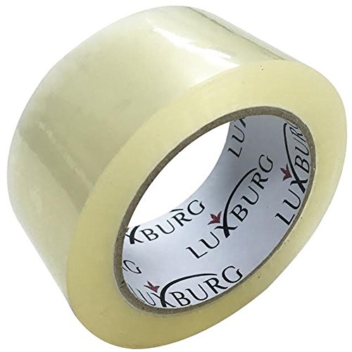 96 Rolls of Luxburg Premium No Noise Heavy Duty Clear Packaging Tape 48mm x 66m x 65mic - Extra Strong