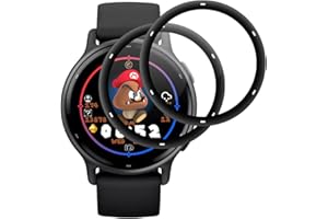 IQShield Verre Trempé pour Garmin Vivoactive 5, Haut Définition Protection écran, Vitre Protection de Anti Rayures, 3D Couverture Complète, Haute Sensibilité, Sans Bulles- 2 Pièces