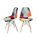 Produktbild Tuff Concepts 2 x Retro Patchwork Stoff, Speisezimmer Stühle