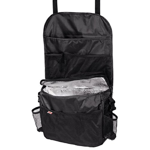 Hama Rückenlehnenschutz, Rücksitztasche mit Isolierfach, schwarz - 2