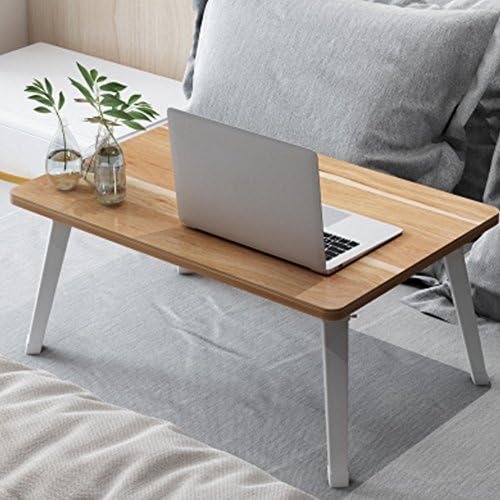 GYH zhuozi LJHA Folding Table Simple Folding Computer Desk Bed Student Desk Lazy Desk 8 Colors Optional 60*40*29cm table (Color : F)