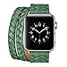 Produktbild Armband für Apple Watch 38mm,PU Leder Ersatzband mit Edelstahl Gürtelschnalle Leder Uhrenarmband für Apple Watch 38mm Series 1/2/3 (W) (2)