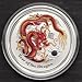 Price comparison product image Red + Gold 1 oz 999 Silver Lunar Year of The Dragon II Dragon Fire Gold Red Coloured Fire Red 2012 Genuine Silver Coin Coin Capsule
