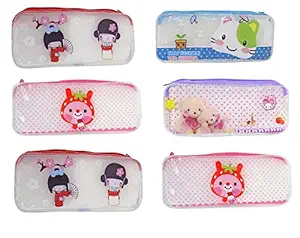 Morges Combo Set of 6 Pencils Pouches Case for Girls and Boys Navratri Gifts Items for Kanjak Pack of 1