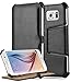 Price comparison product image Cadorabo – Slim Waist Samsung Galaxy S6 (I9200) Book Style Case WITHOUT magnetic closure – Etui Cover Protection Bumper with Stand Function and Corner Supports in PIANO-BLACK
