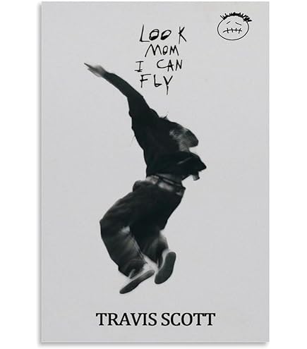2er Set Travis Scott Poster - Utopia Album Cover 30x45cm Leinwand
