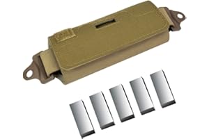 DONGKER Sacchetto di Bilanciamento Casco,Borsa per Casco Tattico Contrappeso per Militare con 5 Blocchi di Peso