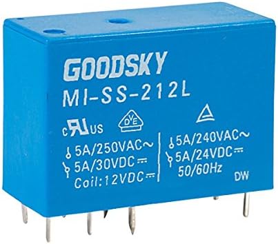Goodsky Good Sky MI-SS-212L 12V 5A DPDT Relay