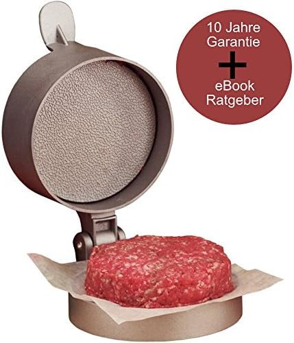 Professional Die-cast Aluminium Hamburger Patty Press | Manual | 11 cm | Aluminium | 10 Year Guarantee
