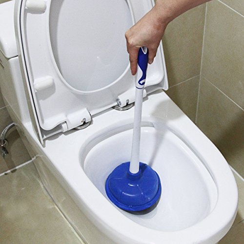 Mr. Siga Badezimmer Combo, Set 2, Dia 15 cm Kolben und WC-Bürste mit Dia 12 cm Bürstenhalter - 4