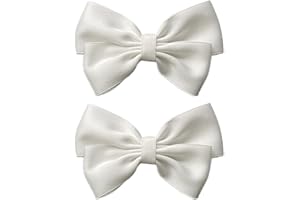 Amosfun 2 Clip per Scarpe da Matrimonio, per Scarpe da Sposa, per Scarpe da Sposa, con Clip, Fiocco Rimovibile, per Feste, Matrimoni, Fai da Te