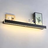 Groeien Linear Shelf Wall Lamp | Modern LED Wall Light with Integrated Display Shelf | Wall Mounted Decorative Light for Bedr