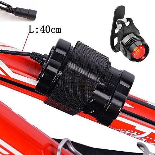 YUMUN® Replacement 8.4v 4000mAh Battery Pack with a new Taillight for Cree Headlamp headlight Bicycle Bike Cycling Light
